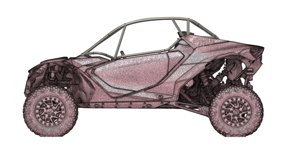 MONSTER MAVERICK R RACE SPEC CAGE (ROLLED ROOF)