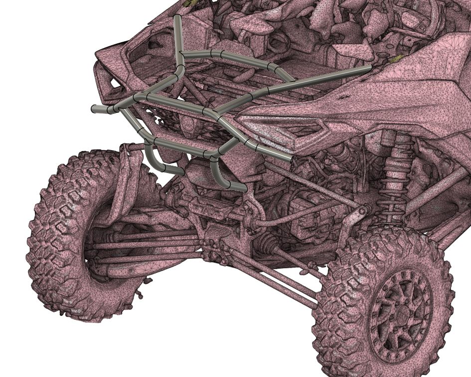 MONSTER MAVERICK R REAR BAR