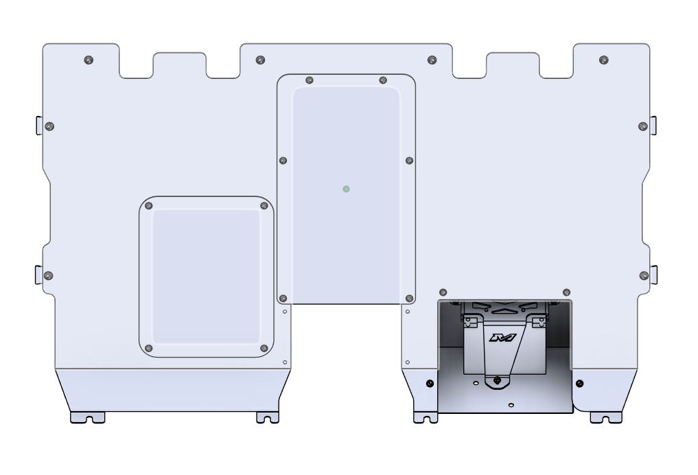MONSTER MAVERICK R RACE SPEC REAR 3MM ALUMINUM FIRE WALL