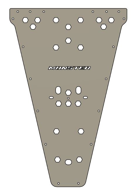 X3 REAR SKID PLATE