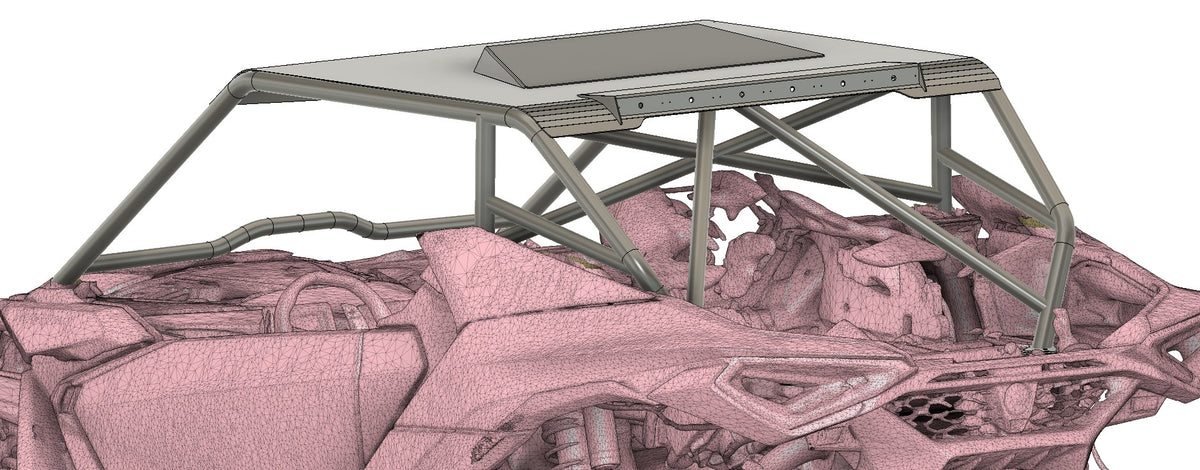 MONSTER MAVERICK R RECREATIONAL SPEC CAGE (FLAT ROOF)
