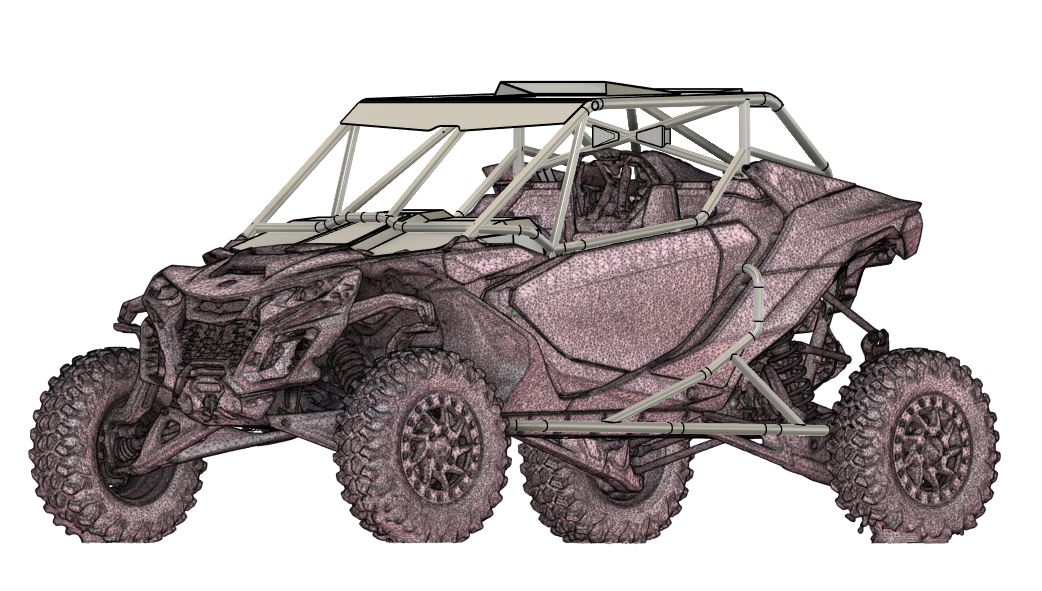 MONSTER MAVERICK R RACE SPEC CAGE (FLAT ROOF)