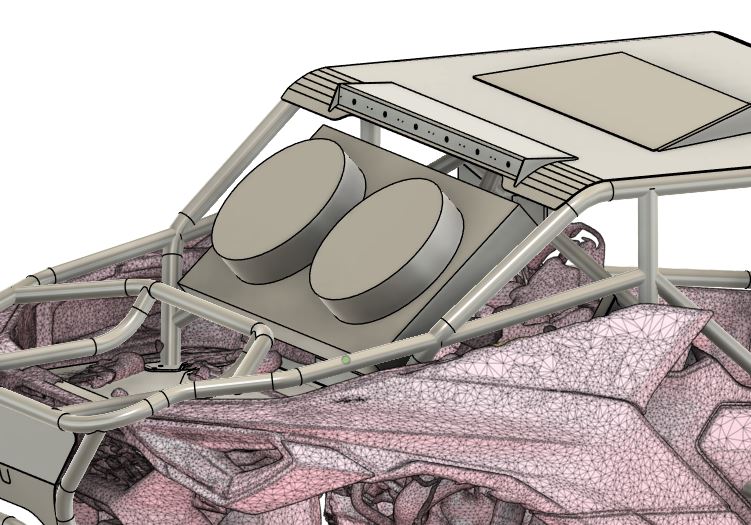 MONSTER MAVERICK R RACE SPEC CAGE (FLAT ROOF)