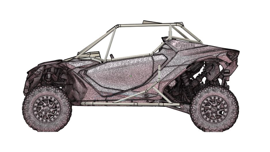 MONSTER MAVERICK R RACE SPEC CAGE (FLAT ROOF)