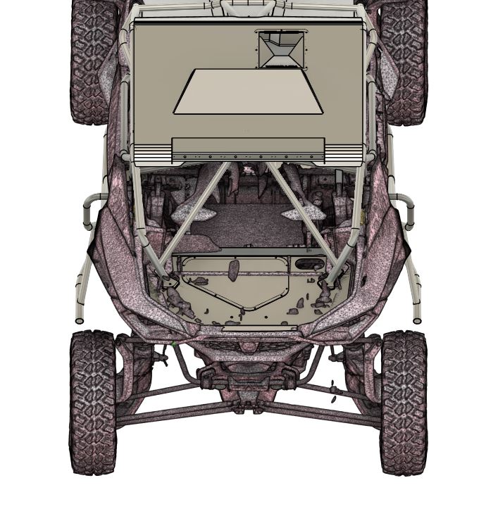 MONSTER MAVERICK R RACE SPEC CAGE (FLAT ROOF)