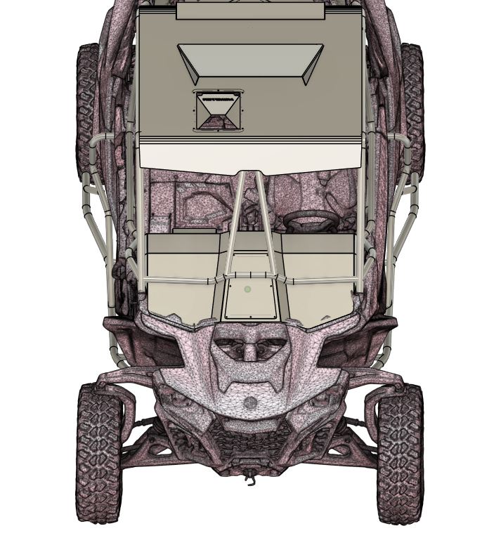 MONSTER MAVERICK R RACE SPEC CAGE (FLAT ROOF)
