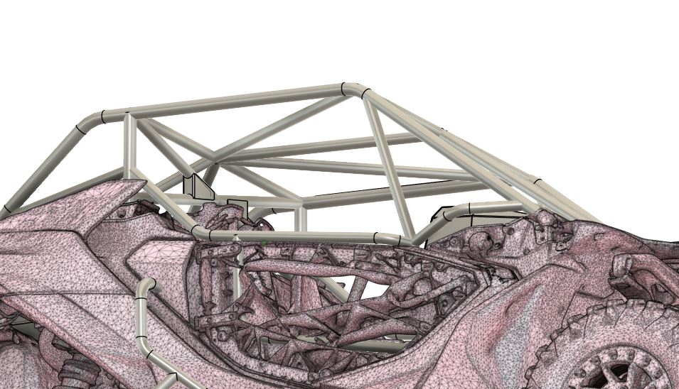 MONSTER MAVERICK R RACE SPEC CAGE (FLAT ROOF)