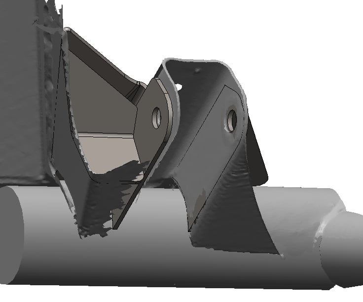MONSTER MAVERICK R RACE SPEC REAR TRAILING ARM MOUNT WELD IN GUSSET KIT