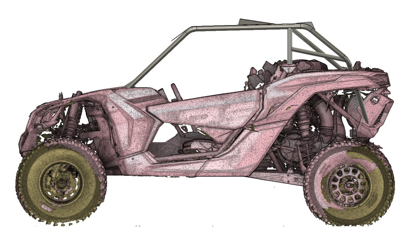 MONSTER MAVERICK X3 RECREATIONAL SPEC CAGE (FLAT ROOF)