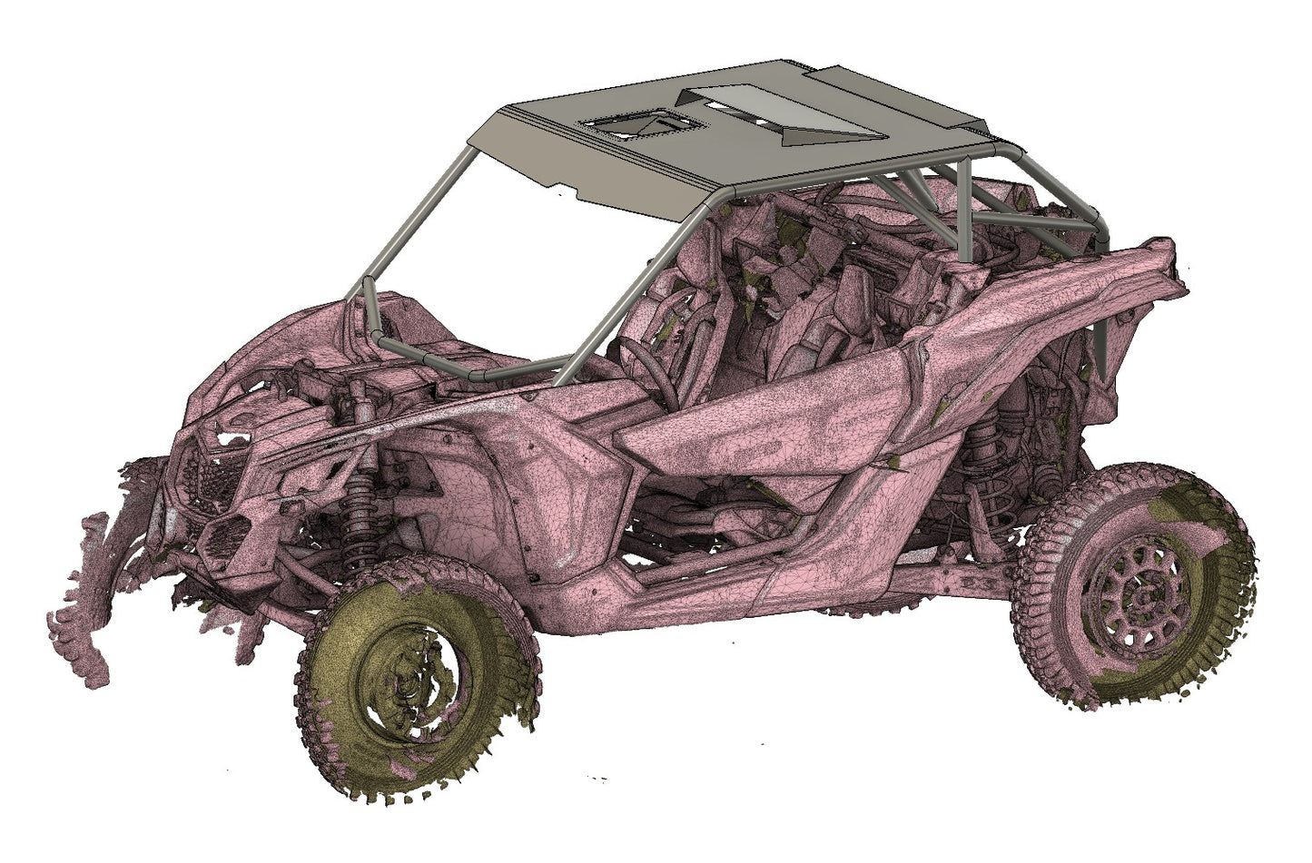MONSTER MAVERICK X3 RECREATIONAL SPEC CAGE (FLAT ROOF)