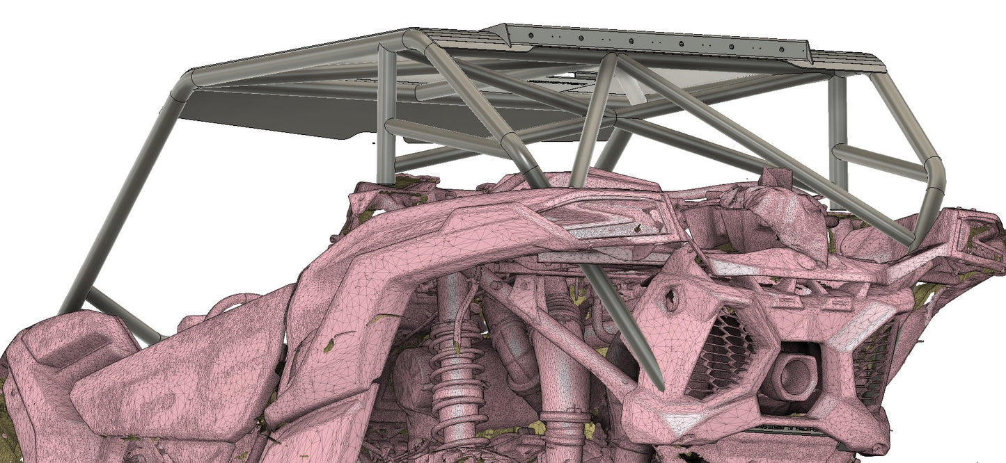 MONSTER MAVERICK X3 RECREATIONAL SPEC CAGE (FLAT ROOF)