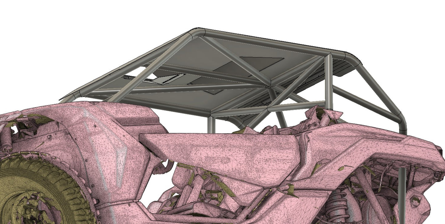 MONSTER MAVERICK X3 RECREATIONAL SPEC CAGE (FLAT ROOF)